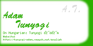 adam tunyogi business card